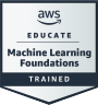 AWS Educate Machine Learning Foundations training badge